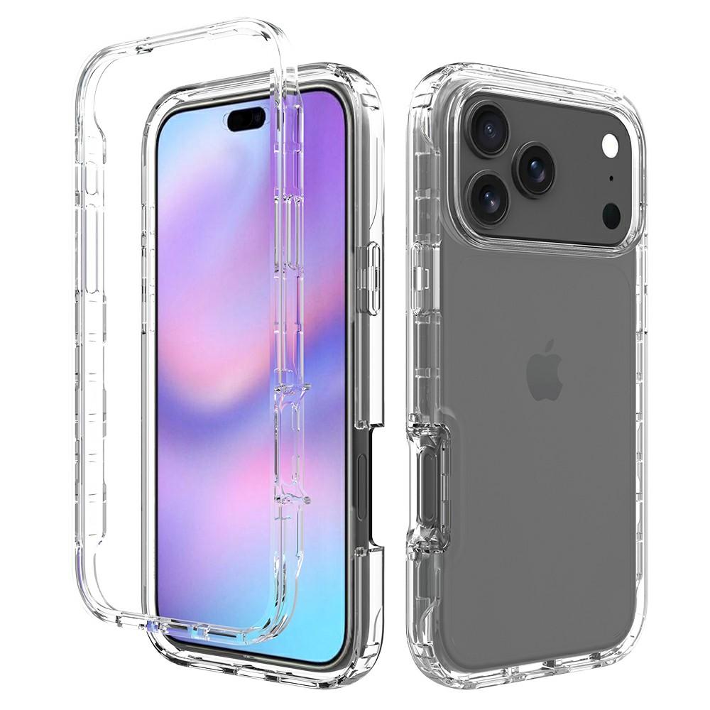 For iPhone 17 Pro Case TPU PC 2 in 1 Dropproof Clear Phone Cover