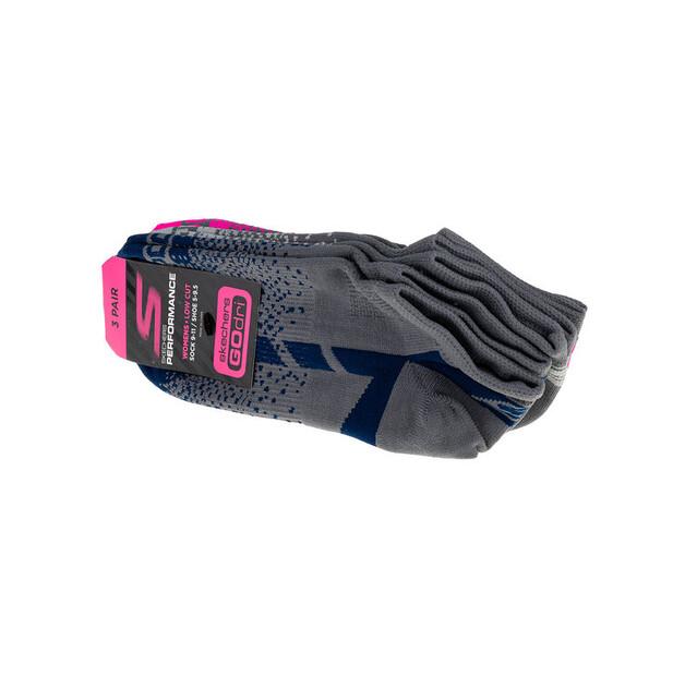 Короткие носки Skechers 3pk Womens Non Terry Low Cut One Size