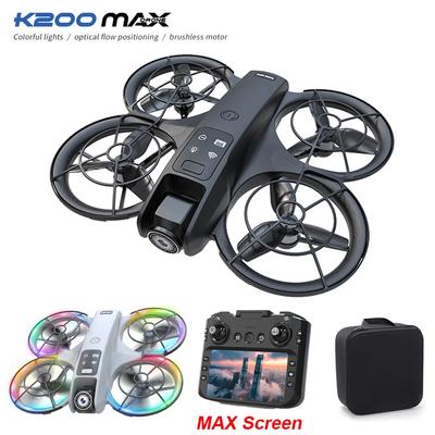 K200 MAX Mini Drone Brushless UAV 4.5Inch MAX Screen Remote Control 2.4G Optical Flow Hover Foldable RC Quadcopter