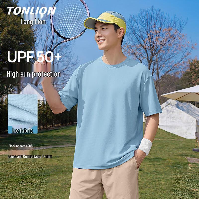 TonLion Men s UPF50+ Cooling Short-Sleeve T-Shirt M