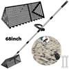 Zandvlooien Harken Roestvrij Staal Zandzeef Afneembaar 52/68inch Lange Steel Inklapbare Haaietand Zeef voor Strandzand Krab