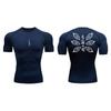 Compression Shirt for Men Gym Workout Running T-Shirt Tees Tops Athletic Quick Dry Baselayer Activewear Elastic Sweat Absorbing Tight Fit