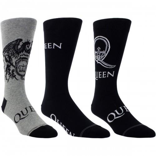 Queen Unisex Adult Logos Crew Socks (Pack of 3)