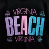 Reprinted Vintage 90's VIRGINIA BEACH Black T-shirt