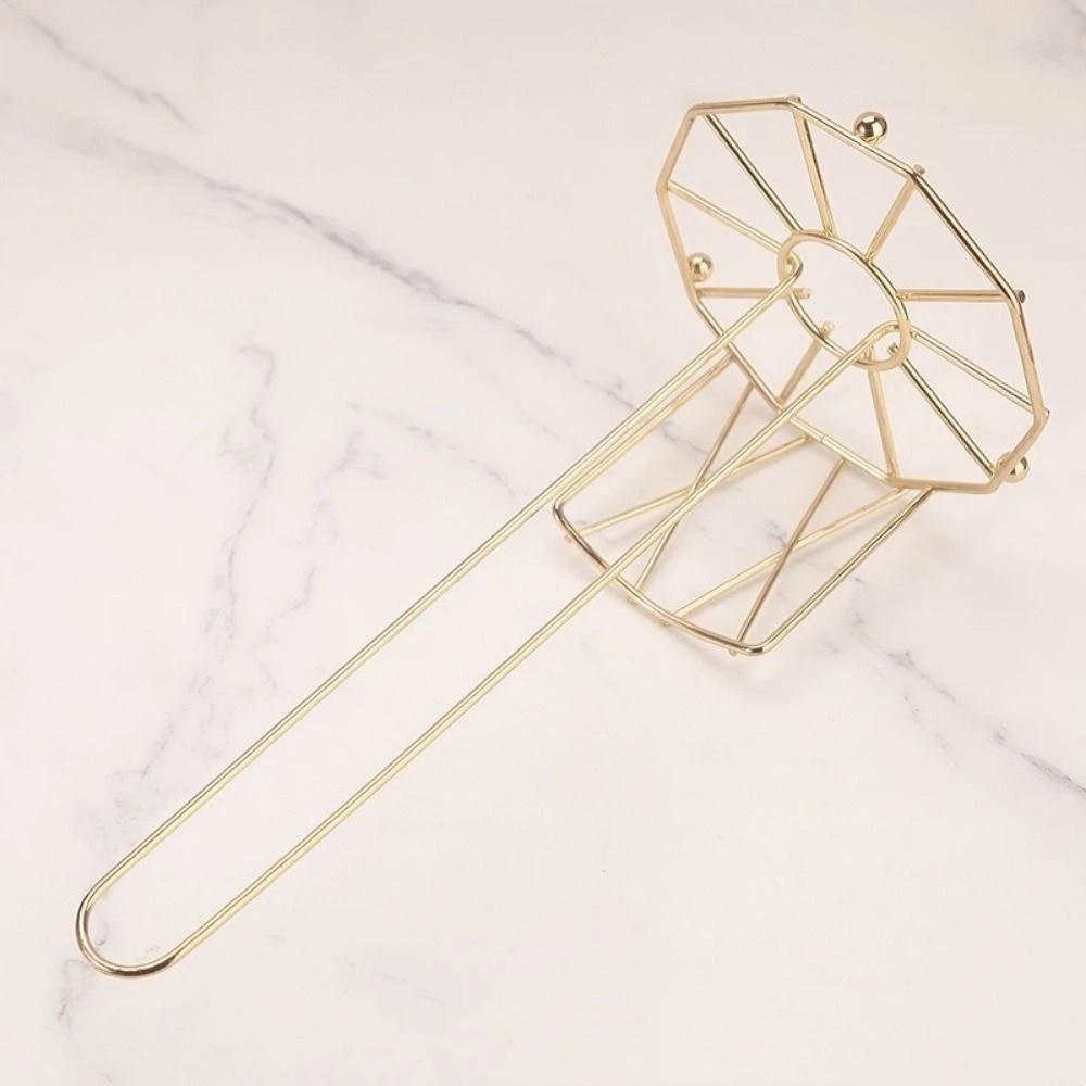Practical Iron Roll Paper Towel Holder Golden Minimalist Vertical Paper Shelf Decorative Tissue Stand Living Room
