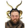 Langes Schafshorn-Stirnband für Halloween-Kostüm Haarreif Party-Requisiten Kopfschmuck Bühnen-Kopfschmuck Anime Verkleidungs-Accessoires