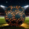 1pc Flame Art Size 5 Soccer Ball Professional Match Training Football Indoor &Outdoor Sports Ball Lightweight Durable C6511