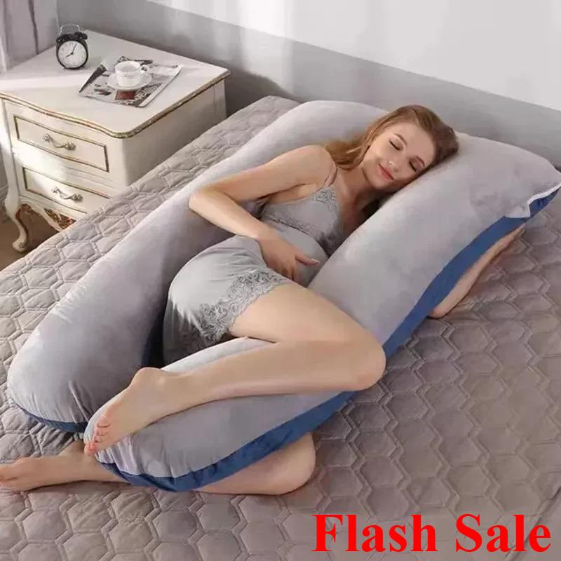 New Multifunctional Pregnant Women's Pillow Side Lying Pillow Detachable and Washable U-shaped Napping Pillow Cushion