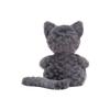 JELLYCAT Cat Series Animal Mitten Kitten Molly Kitten Dark Grey Doll Plush Doll 19cm Height