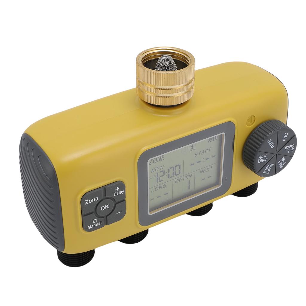Sprinkler Timer for 3/4-1/2in Faucet IPX5 Waterproofing LCD Display Automatic Irrigation Controller
