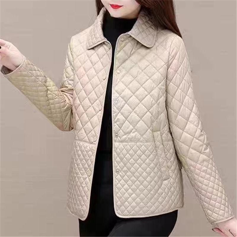 Autumn and Winter Thin Short Cotton Coat Fashionable Loose Winter Down Cotton Coat for Women
