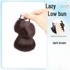 Floral Clip-in Low Bun Hair Tie for Natural, Fluffy Hairstyling