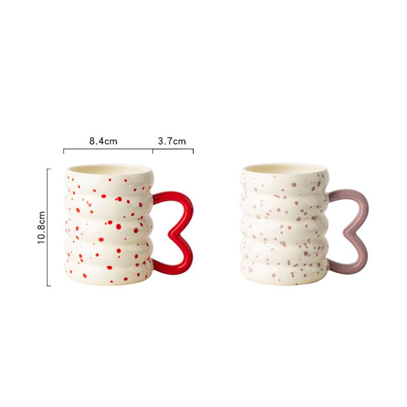400ml Creative Ceramic Donut Mug Home Drinking Water Mug Exquisite Afternoon Tea Flower Tea Coffee Cup Breakfast Milk Cup Gifts