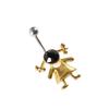 Non-Mainstream Stainless Steel Skull Belly Button Ring - Punk Holiday Party Jewelry