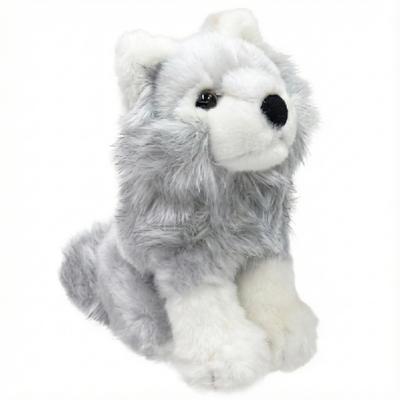 Cute Plush Toy - Timber Wolf, Size S, Gray Z0344