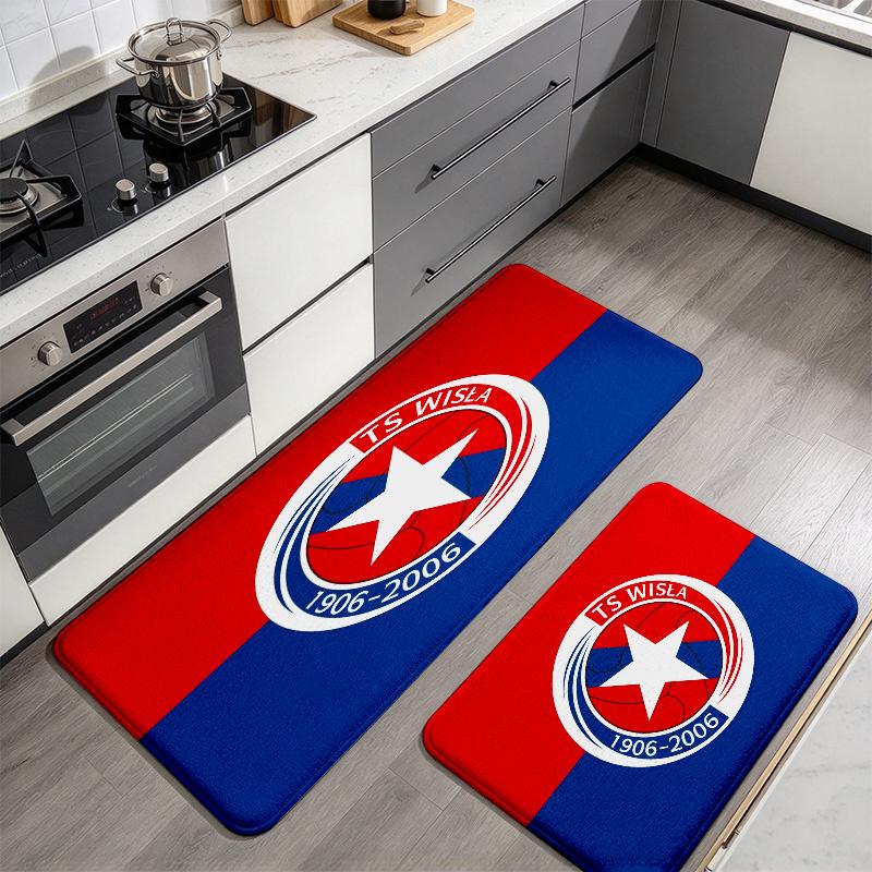 Wisła Flannel Kitchen Mat Christmas Soft Area Rug Non Slip Floor Carpet Home Decoration