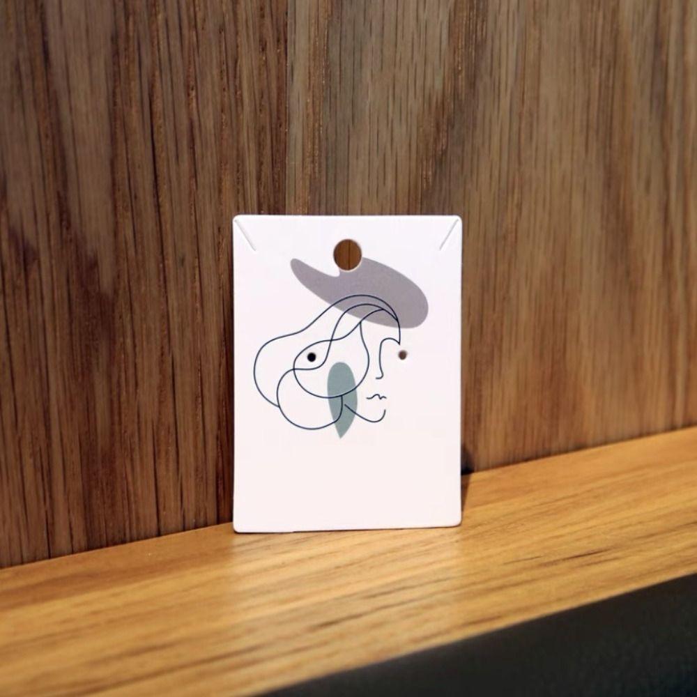 100PCS Paperboard Necklace Paper Card Beauty Jewelry Cardboard Earring Display Card  Jewelry Packing
