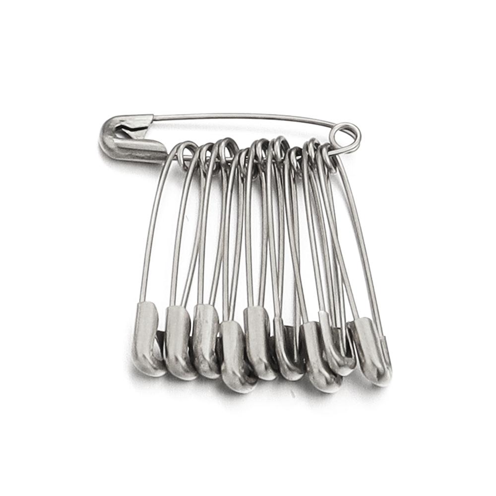 10pcs Stainless Steel Safety Pins 20-56mm Multi Size Gold Steel Color Safety Pins For DIY Home Garment Sewing Tools Accessories