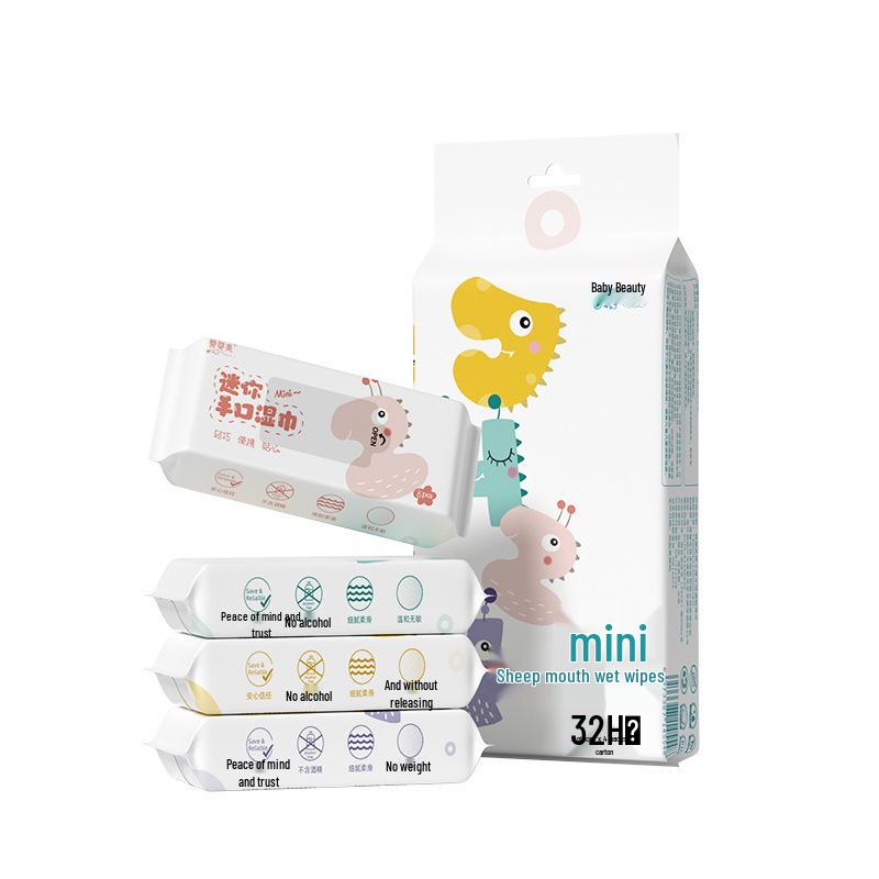 Ultra-Mini Household Baby Hand and Mouth Cleaning Wet Wipes