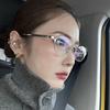 2026 New Fashion High End Brand Women's Metal Luxury Eyeglass Frame Leisure Business Retro Decoration Transparent Men's Glasses