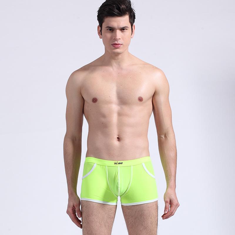 Genuine AIBC Summer Ice Silk Low Waist Breathable Men's Boxer Briefs 006PJ.