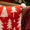 Christmas Tree Plush Pillow Cartoon Stuffed Toy Soft Sofa Cushion Holiday Home Decoration for Couch Bed