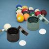 Pool Snooker Chalk Holder Protective Aluminum Alloy Practical Chalk Box Round