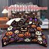 Halloween Three-piece Bedding Set Quilt Cover Pillowcase Brushed Fabric Thickened