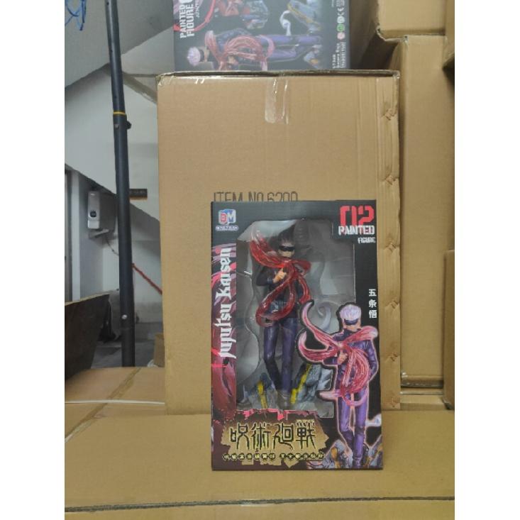 Anime Jujutsu Kaisen Manga Gojo Satoru Figure PVC Collection Toy Gift 11.8in