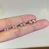 925 Sterling Silver Round Bead Stud Earrings - 2024 Women's Trend, High-End Ear Care & Cartilage Jewelry
