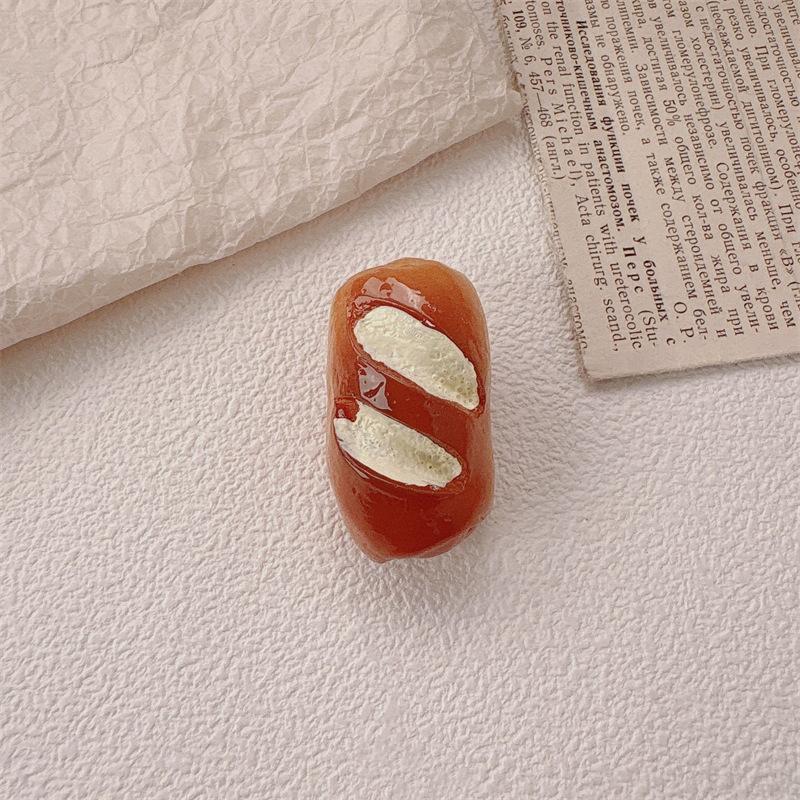 Baby Girls Cute Simulation Food Hairclip Kids Resin Croissants Waffles Cookies Hairpin For Children Accessory
