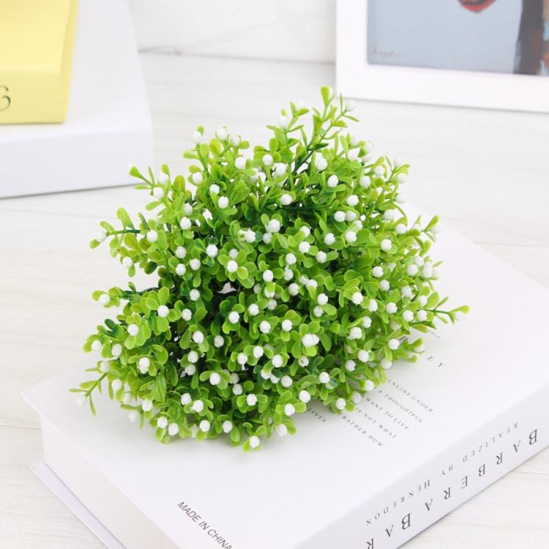 

Artificial Plants Flower Artificial Shrubs Plastic Plants House Outdoor Wedding Indoor Home Garden Plant Arrangements Decoration One белый
