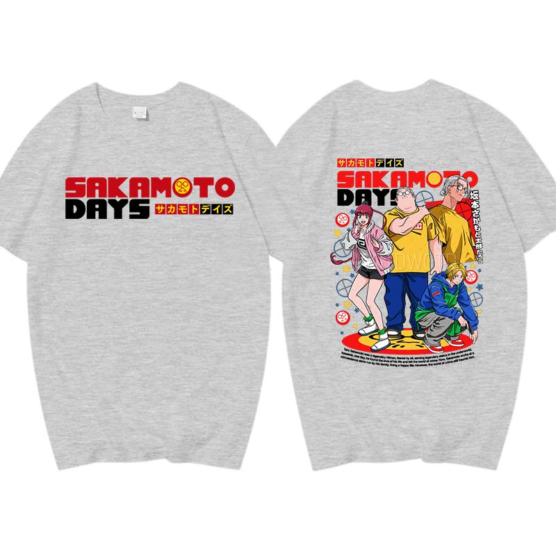 Anime Lover Cotton Tees Sakamoto Days Print Tshirt for WomenMen Summer Short Sleeve ONeck T Shirt Creative Personalized Tops