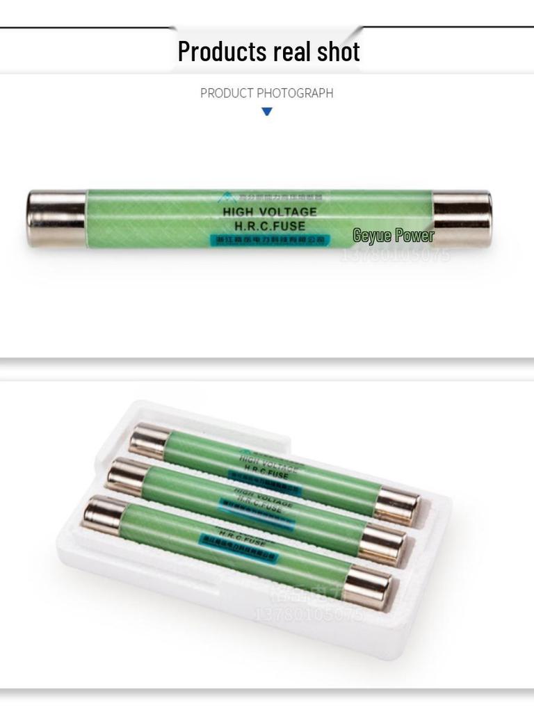 High-Voltage XRNP1-10/12KV Fuse: Current-Limiting & High Breaking Capacity PT Fuse Tube