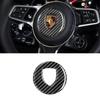 Carbon Fiber Patterned Car Steering Wheel Sticker Suitable For Porsche Panamera Carman Macann Bobst Cayenne 911 981 991 970 996 LG4