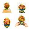 3D Greeting Card PopUp Flower Card Flowers Bouquet for Birthday Mother Fathers Day Get Well Sympathy Card