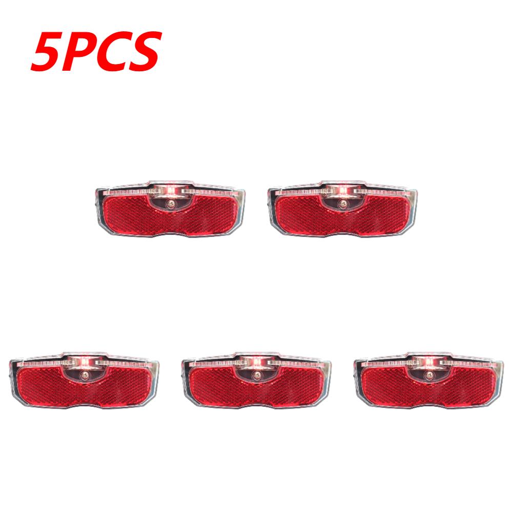 Bike Luggage Rack Light LED Mountain Bike Tail Light Waterproof Bicycle Rear Seat Reflective Taillight Night Ridding for Safety