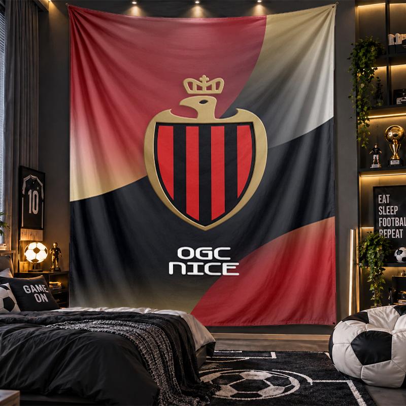 Wall Hanging Tapestry OGC Nice FC Print Cloth for Living Room Bedroom Home Decor