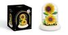 Sunflowers Under a Lampshade with Lighting Construction Blocks 251 Pieces 3D Flowers