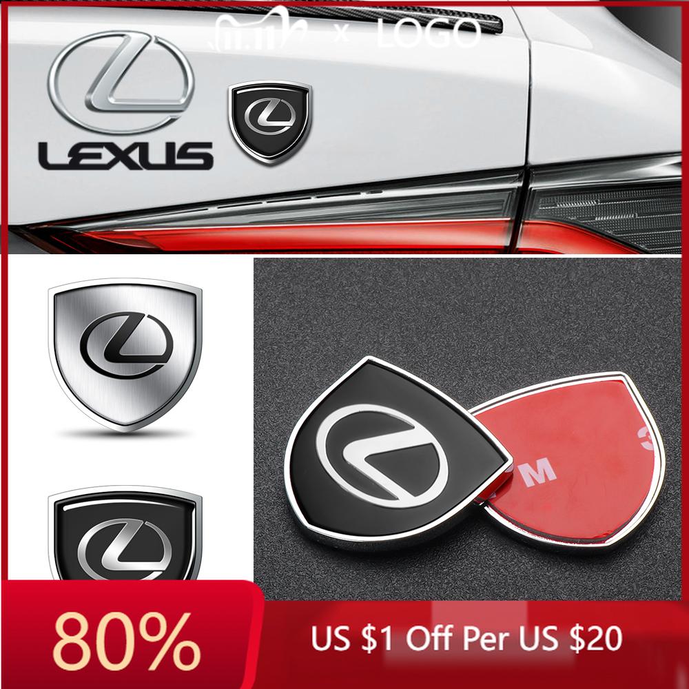 2026 Autocollants Intérieurs Chauds Style de Voiture Logo Carrosserie de Voiture Garde-boue Autocollants Décoration Pour Lexus LX600 LX470 RX IS GX460 GX UX250h GX47