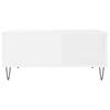 Coffee Table, White 80X80X36.5 Cm, Wood-Based Material