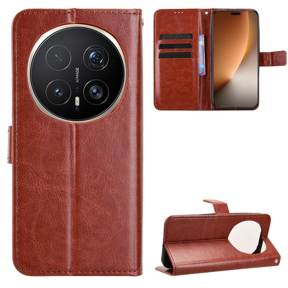 Flip Cover für Honor Magic8 Pro PU Leder Handyhülle Ganzkörperschutz [RFID-Blockierung] Brieftaschenhülle