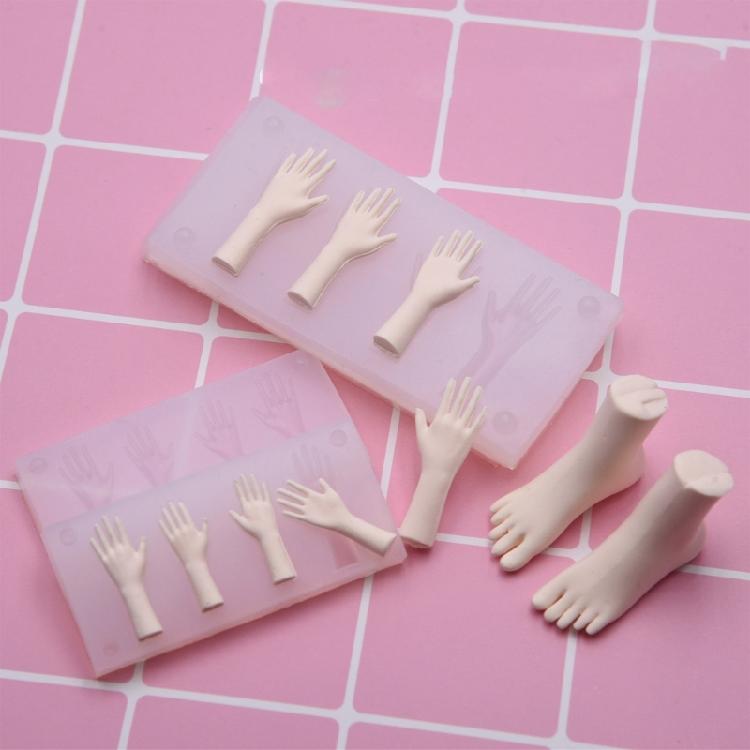 Safe Palms Silicone Mould Easy to Wash for Resin Clay Crafting Home Decoration and Fun