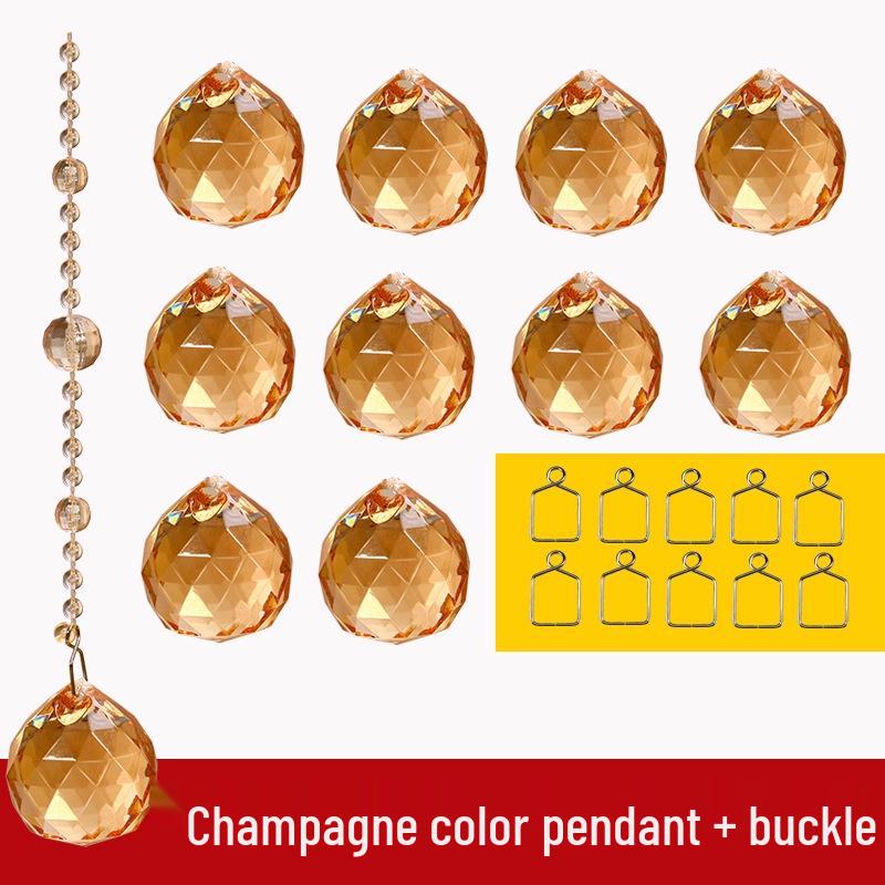 Transparent Crystal Bead Door Curtain for Wedding Decoration - DIY Hanging Partition with Feng Shui Elements, No Punching Required.