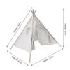 Neues Tipi-Zelt für Kinder Spielzelt Teepee Haus Wigwam Zimmer Kinderzelt Spielhaus Dreieckiges Teepee Leinwand Schlafkupel