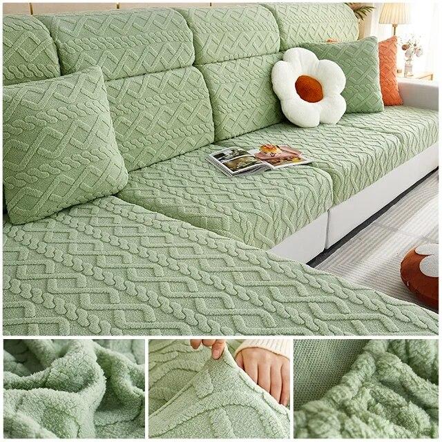 Husă de pernă pentru scaun canapea din jacquard de pluș Huse elastice pentru canapea pentru mobilier de sufragerie Husă detașabilă reglabilă pentru mobilier