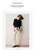 Women's Autumn/Winter 2024 Loose Cashmere Half-Zip Sweater