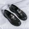 Fashion Men British Style Retro Casual Leather Shoes Classic Tassel Man Thick Bottom Designer Oxfords Lazy Shoes Fashion Business Shoes