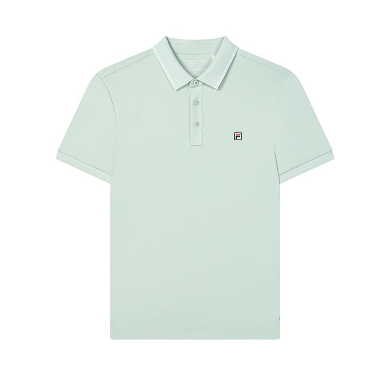 FILA Polo Shirts Men s Light Bay Green Polo Collar Moderate Straight Fit F11M431105FGN 185/104A/XXL