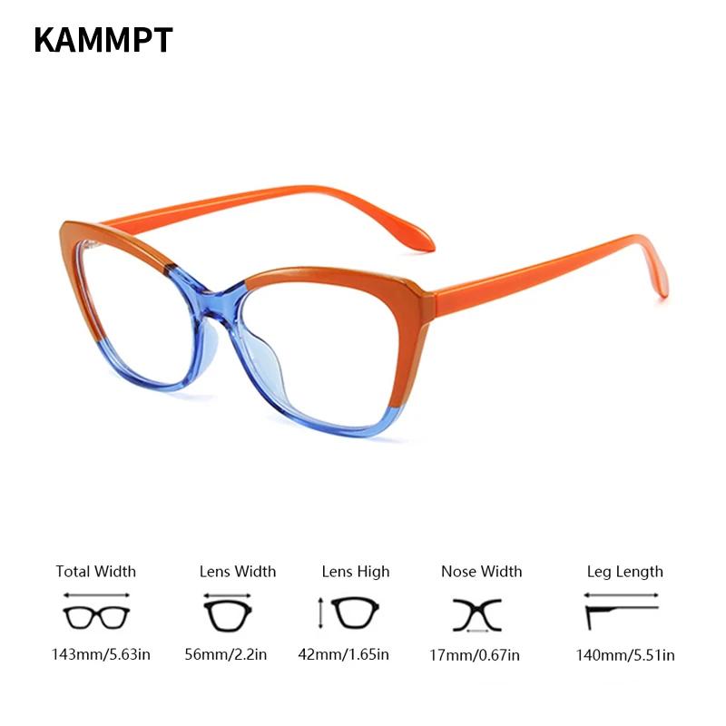 Vintage Cat Eye Women Eyeglasses Simple Multicolor Rim Blue Light Blocking Spectacles New Trendy Ins Brand Design Eyewear